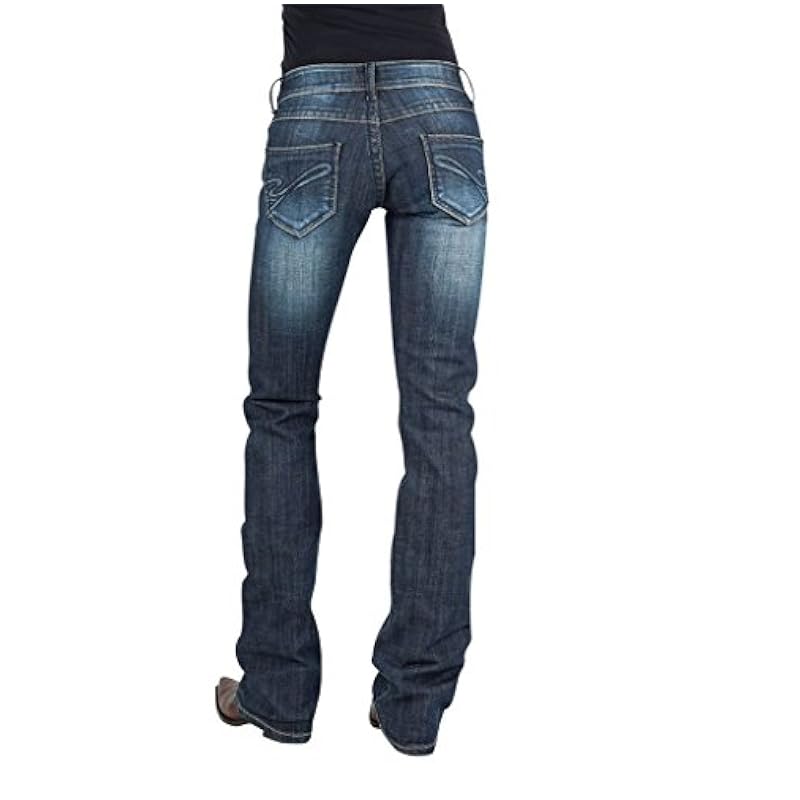 Stetson Women's Hollywood Bootcut Jeans Blue 10 LNG Stetson ‎womens Jeans