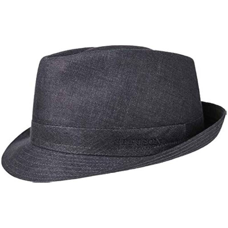 ‎mens Hats & Caps Stetson Stetson Men's Linen Trilby Fedora Hats (Anthracite, 58 cm)