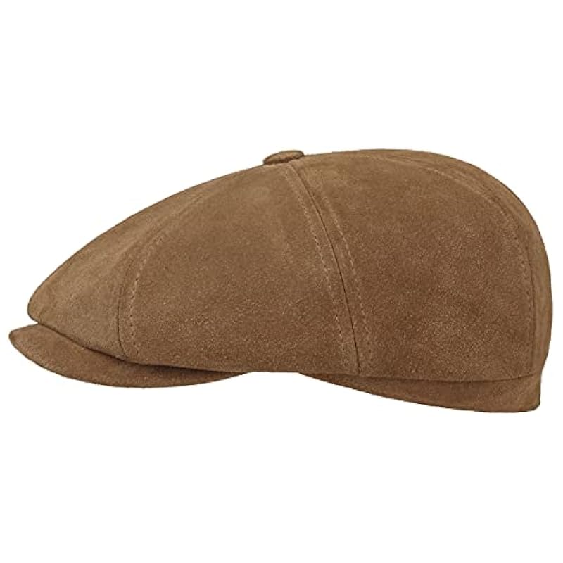 Stetson Stetson Hatteras Calf Split Flat Cap Men - Cognac ‎mens Hats & Caps