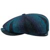Stetson Hats & Caps ‎mens Stetson Hatteras Berneray Harris Tweed Flat Cap Men - Made in The EU Blue