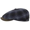 ‎mens Hats & Caps Stetson Stetson Hatteras Johnny Flat Cap Men Black-Blue 7 1/8