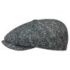 Stetson Hatteras Wool Colour Neps Flat Cap Men Blue-Green 7 1/8 Stetson ‎mens Hats & Caps