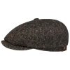 Stetson Hats & Caps ‎mens Stetson Hatteras Donegal Tweed Cap Women/Men - Anthracite