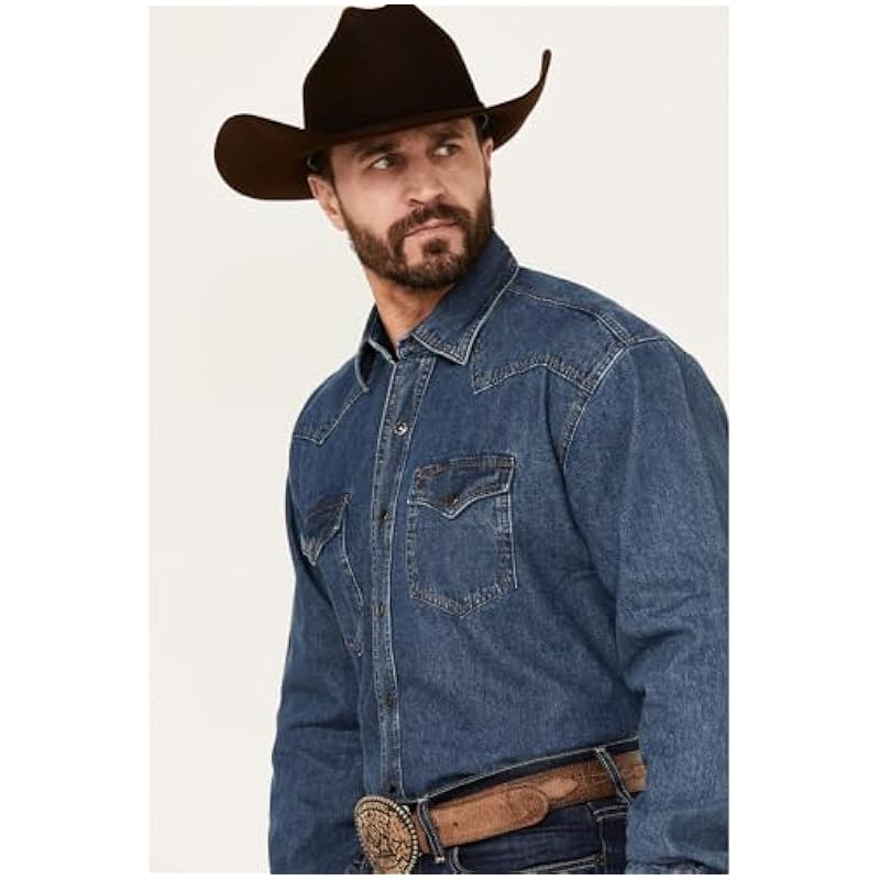 Stetson Classic Denim Shirt Blue / 2XL ‎mens Shirts