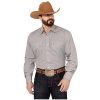 Stetson Men's Diamond Geo Print Long Sleeve Western Snap Shirt Grey X-Large ‎mens Shirts Stetson