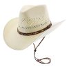 Stetson Hats & Caps ‎unisex-ad Stetson Natural Santa Fe Vented Shantung Outdoor Hat with Chin Strap TSSTFE-8334 Natural