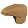 Stetson Hatteras Loden Earflaps Cap Men - Made in Germany Camel Stetson ‎mens Hats & Caps