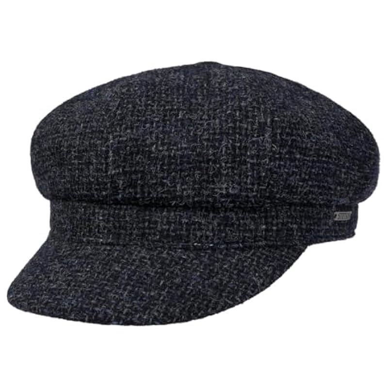 Stetson Stetson Classic Tweed Newsboy Cap Women/Men - Blue ‎womens Hats & Caps