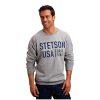 Stetson Stetson Western Sweatshirt Mens Crew Neck S Gray 11-097-0562-0881 GY ‎unisex-ad Active