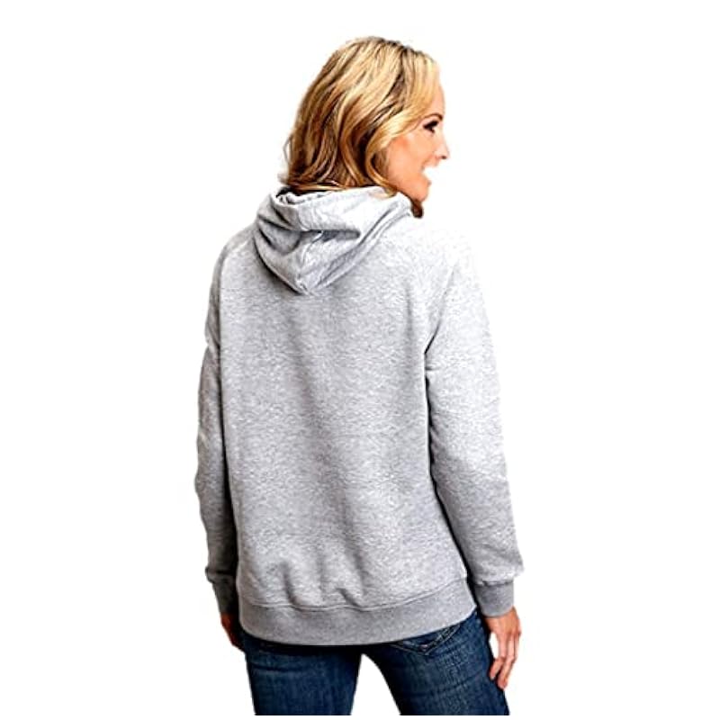 Stetson Stetson Womens Grey Cotton Blend Star In The Middle Hoodie XL ‎womens Fashion Hoodies & Sweatshirts