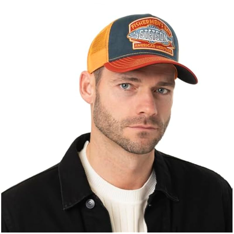 ‎unisex-ch Hats & Caps Stetson Stetson Fishermen´s Bay Trucker Cap Men - Orange