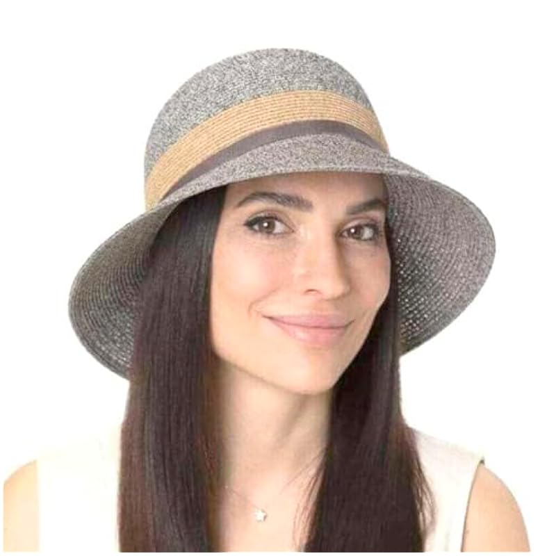 Stetson Stetson Contrast Brim Toyo Women´s Hat Women - Grey-mottled ‎womens Hats & Caps