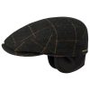 Stetson Kent Wool Ivy Cap with Earflaps Men | Made in The EU Olive-black ‎mens Hats & Caps Stetson