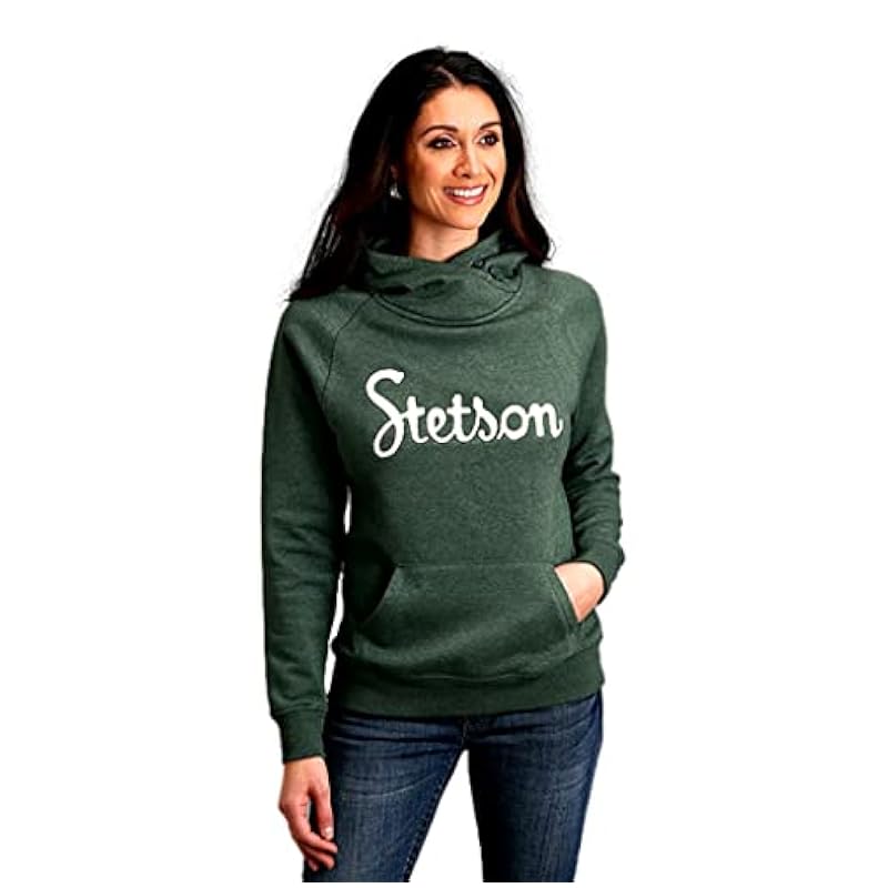 Stetson Active ‎womens Stetson Western Sweatshirt Womens Raglan M Green 11-098-0562-7096 GR