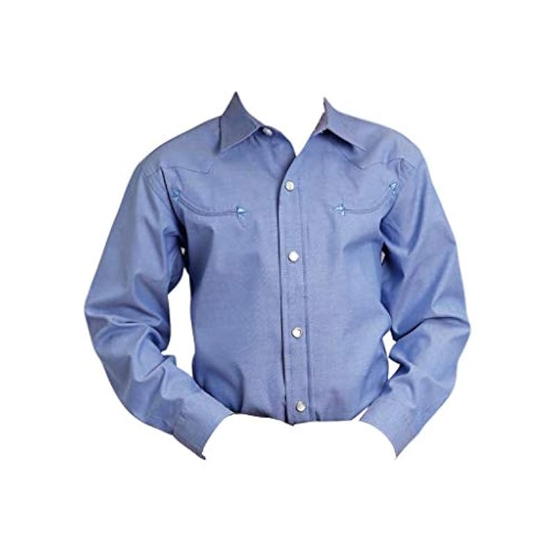 Stetson Western Shirt Boys L/S Snap XL Blue 11-030-0465-0023 BU ‎boys Tops, Tees & Shirts Stetson