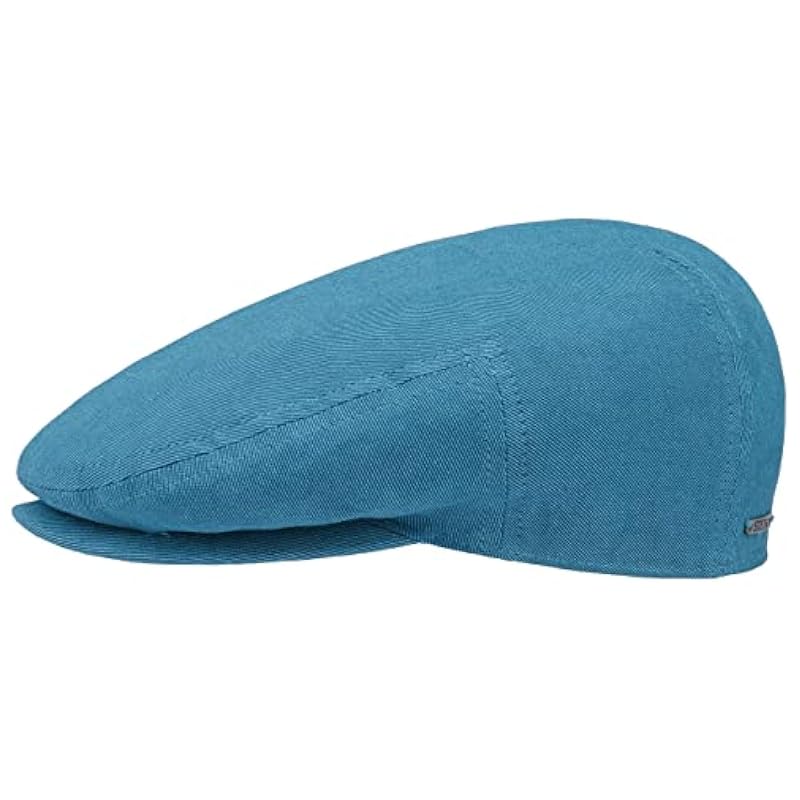 ‎womens Hats & Caps Stetson Stetson Kent Cotton Twill Flat Cap Women/Men - Made in The EU Turquoise