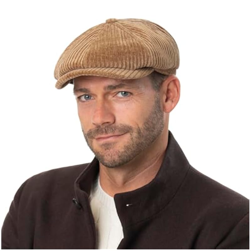 Stetson Stetson Hatteras Corduroy Jersey Flat Cap Men - Made in The EU Navy ‎mens Hats & Caps