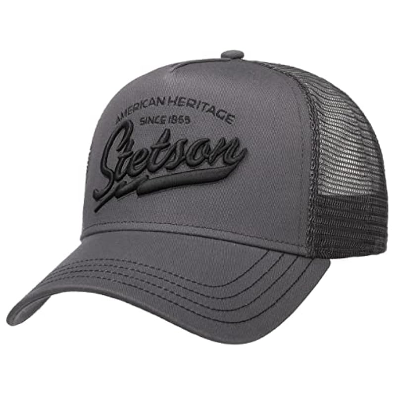 Stetson Stetson American Heritage Trucker Cap Women/Men | Grey ‎mens Hats & Caps