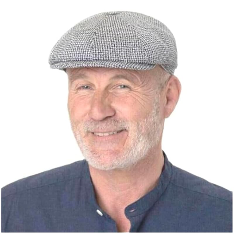 Stetson Hatteras Cotton Jersey Flat Cap Men - Made in The EU Black-white ‎mens Hats & Caps Stetson