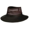 ‎mens Hats & Caps Stetson Stetson Vented Crown Cloth Hat Men - Dark Brown