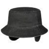 Stetson Cloth Bucket Hat with Ear Flaps Men - Black Stetson ‎mens Accessories