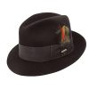 Stetson Frederick Fedora - Black Stetson ‎mens Hats & Caps