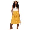 Stetson Women's Southwestern Embroidered Prairie Style Midi Skirt Yellow Large ‎womens Skirts Stetson