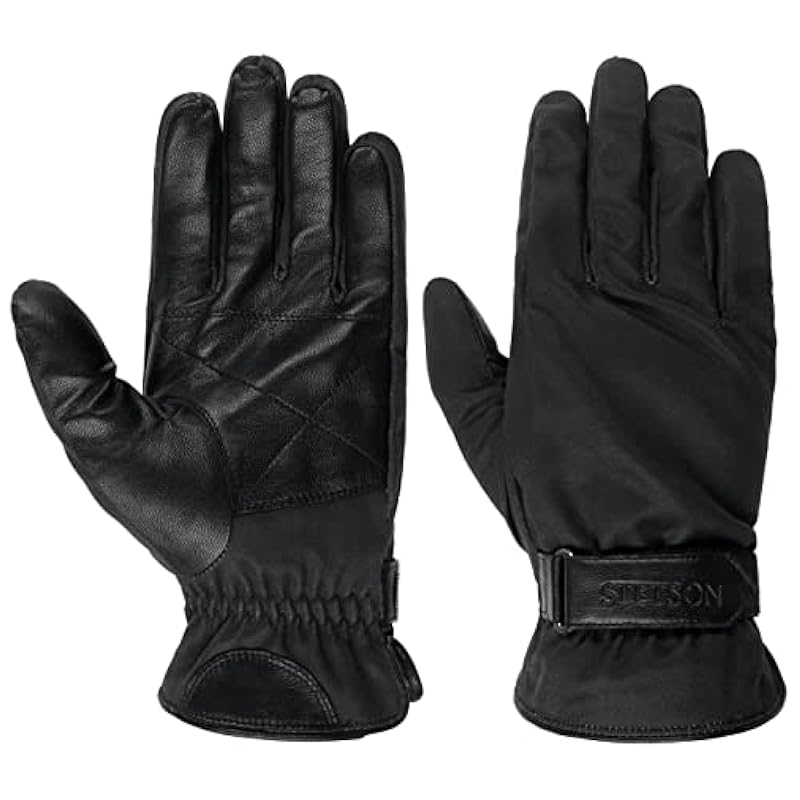 ‎mens Gloves & Mittens Stetson Stetson Twotone Goat Nappa Leather Gloves Men - Black