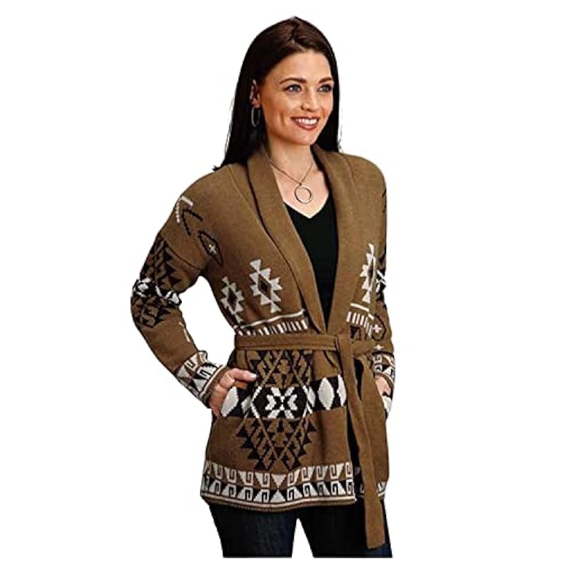 Stetson Stetson Women's Southwestern Sweater Cardigan Multi X-Small ‎womens Sweaters