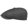 Stetson Stetson Hatteras Sustainable Cashmere Flat Cap Men - Made in The EU Black-grey ‎mens Hats & Caps