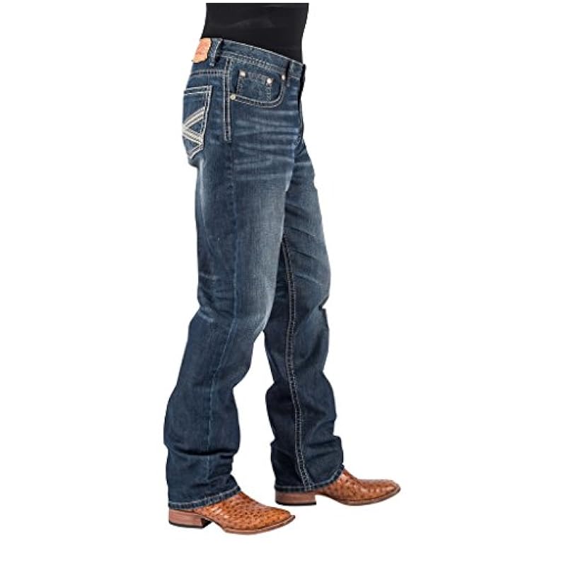 ‎mens Jeans Stetson Stetson Men's 1520 Standard Fit Straight Jeans Blue 36W x 34L