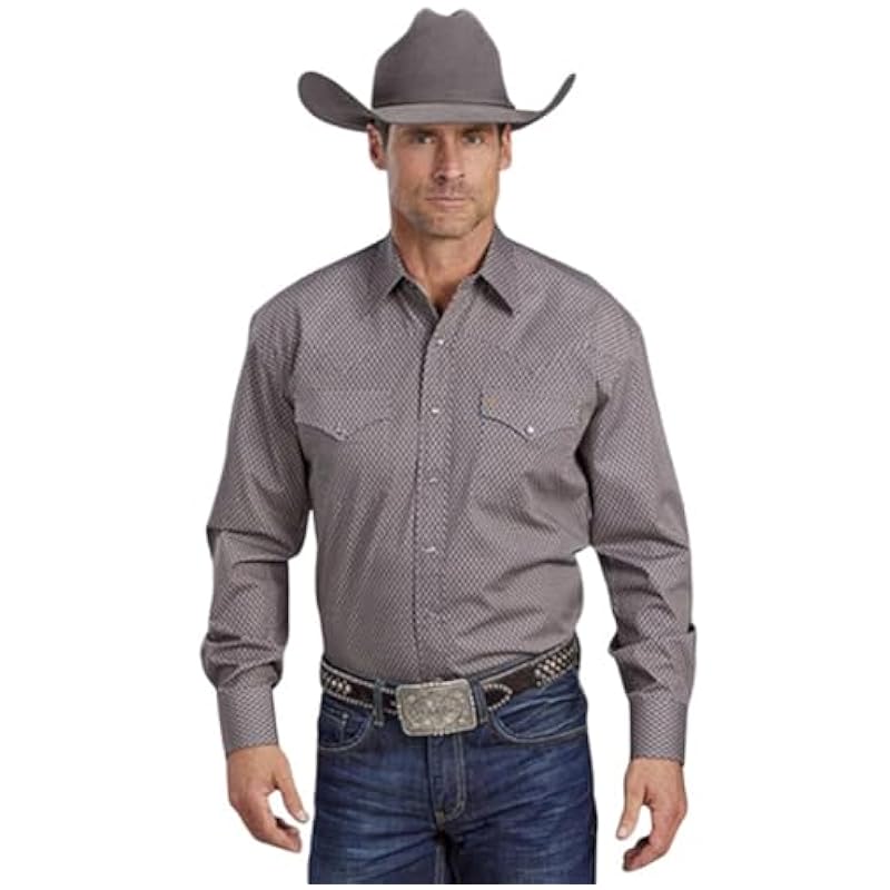 Stetson Stetson Grey Mini Foulard Print - Mens Shirt ‎mens Shirts