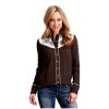 Stetson Women's Embroidered Yoke Long Sleeve Snap Western Shirt Brown Large US Stetson ‎womens Tops, Tees & Blouses