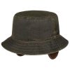 Stetson Accessories ‎mens Stetson Cloth Bucket Hat with Ear Flaps Men - Brown