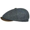 Stetson Hatteras Wool Harris Tweed Flat Cap Men - Made in Germany Blue-green Stetson ‎mens Hats & Caps