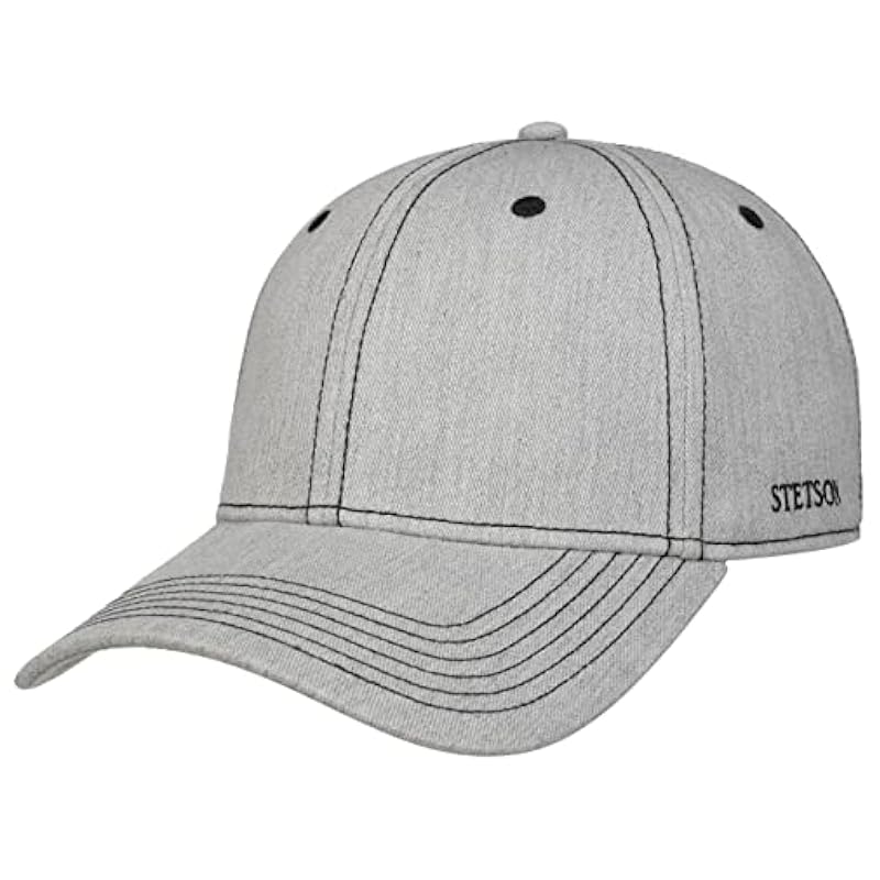 Stetson Classic Cotton Melange Cap Women/Men - Light Grey ‎mens Hats & Caps Stetson