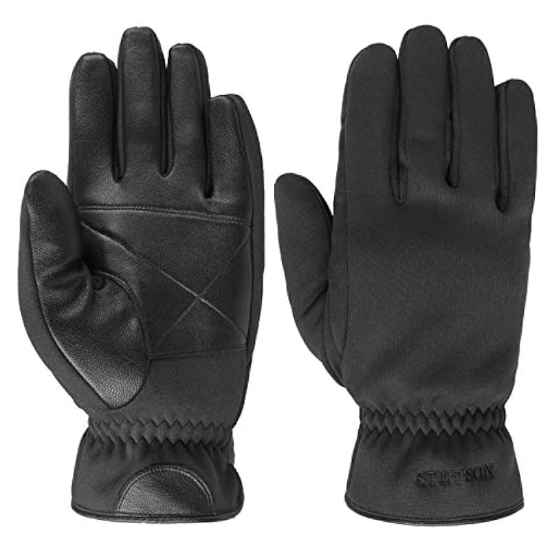 Stetson Conductive Goat Nappa Leather Gloves Men - Black ‎mens Gloves & Mittens Stetson