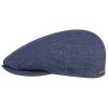 Stetson Kent Striped Linen Flat Cap Men - Made in The EU Blue ‎mens Hats & Caps Stetson