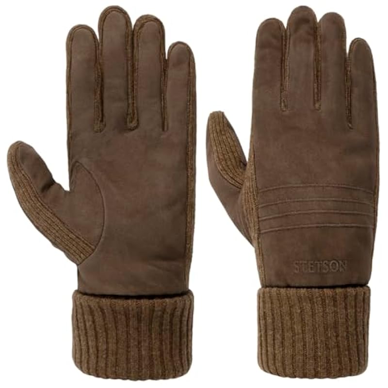 ‎mens Gloves & Mittens Stetson Stetson Bodalen Nubuck Leather Gloves Men - Brown