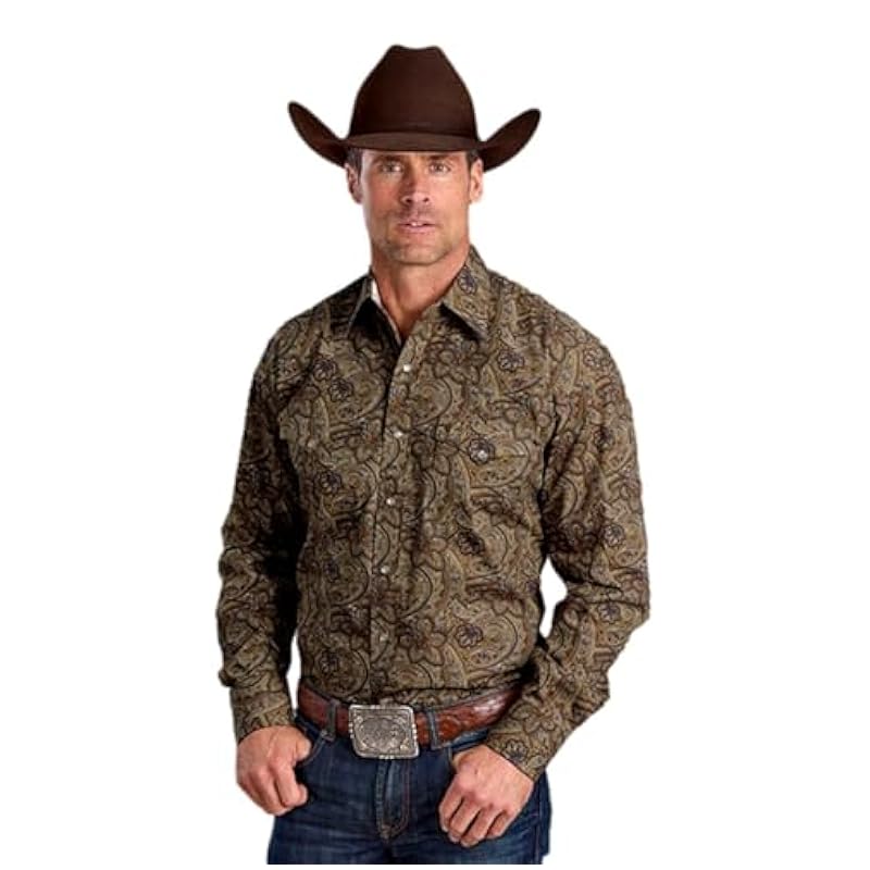 Stetson Stetson Brown Paisley Print - Mens Shirt ‎mens Shirts