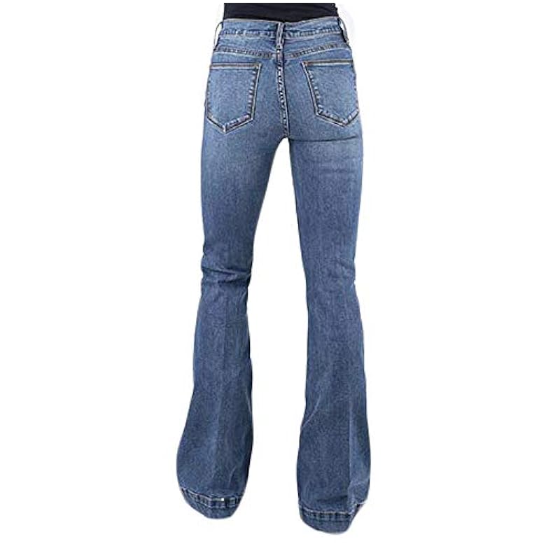 Stetson Women's 921 High Rise Flare Jeans Blue 2 LNG Stetson ‎womens Jeans