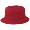 ‎mens Accessories Stetson Stetson Twill Bucket Hat with UV Protection Women/Men - Red