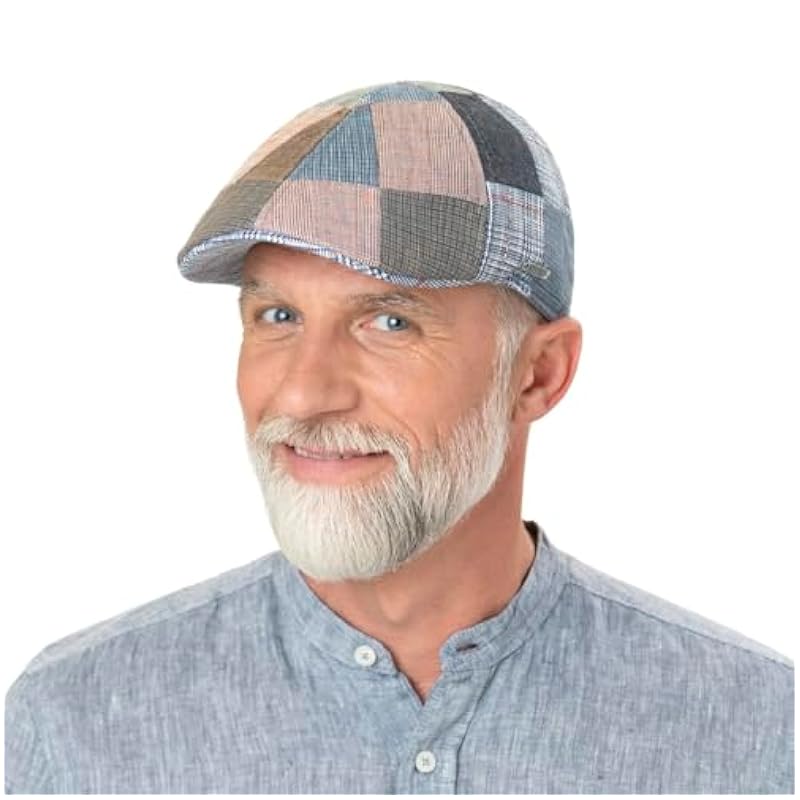 ‎mens Hats & Caps Stetson Stetson Texas Clarson Patchwork Flat Cap Men - Made in The EU Mixed Colo