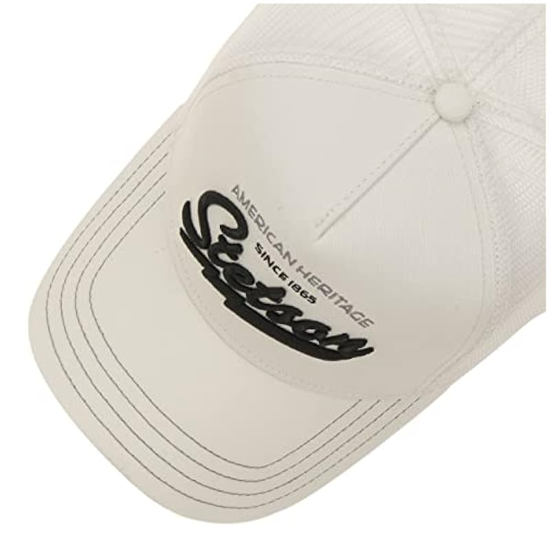 ‎unisex-ch Hats & Caps Stetson Stetson Since 1865 Trucker Cap Men Cream White 6 3/4