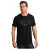 Stetson Stetson Mens Black 100% Cotton The Boss S/S Raw Edge T-Shirt 2XL ‎mens Shirts