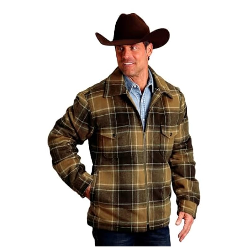 ‎mens Jackets & Coats Stetson Stetson Western Coat Mens Wool Blend 3XL Brown 11-097-0119-6058 BR
