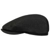 Stetson Wool Selvage Driver Flat Cap Men - Made in Germany Black ‎mens Hats & Caps Stetson
