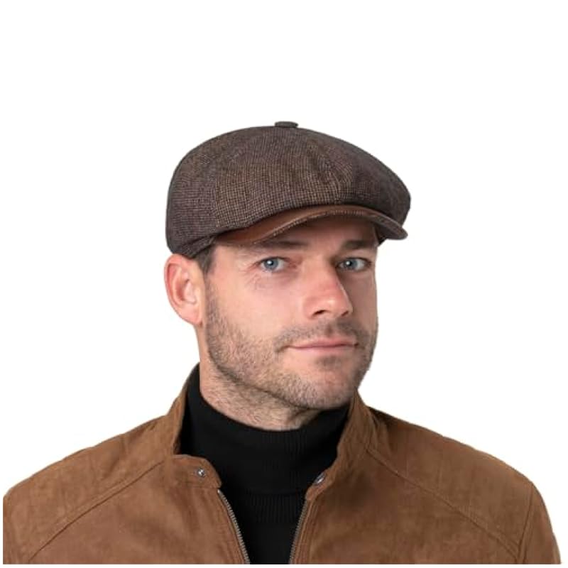 Stetson Hatteras Dodgeville Flat Cap Women/Men Brown 7 1/2-7 5/8 Stetson ‎mens Hats & Caps
