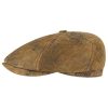 Stetson Lanesboro Leather Flat Cap Women/Men - Brown Stetson ‎mens Hats & Caps