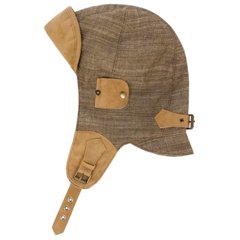 Stetson Convertible Herringbone Aviator Hat Women/Men - Made in Germany Brown ‎mens Hats & Caps Stetson